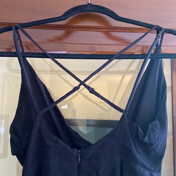 Black babydoll micro mini strappy dress - Picture 3 of 6